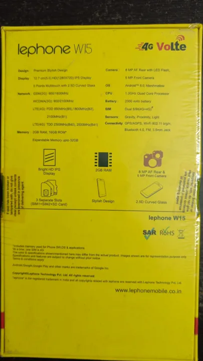 Lephone%20W15%20golden%202%20gb%20ram%2016%20gb%20rom%204%20g%20network%20-%20Image%202