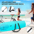 Surfboard Bike Rack Black Aluminum Surfboard Wakeboard Bike Surf Carrier Bike Wakeboard New Side Kiteboard Bracket to Seatpost. 