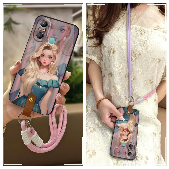 Graffiti%20Silicone%20Phone%20Case%20For%20Itel%20A58%20Crossbody%20TPU%20Anti-knock%20Cartoon%20Diagonal%20Anti-dust%20Waterproof%20Lanyard%20Cute%20-%20Image%205