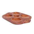 Wooden Floral Carved Tray. 