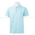 Light Blue Solid Polo Neck T-Shirt For Men. 