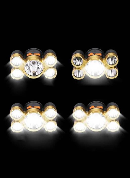 5%20LED%20USB%20Rechargeable%20Portable%20Flashlight%20Lantern%20Headlamp%20Outdoor%20Camping%20Headlight%20-%20Image%205