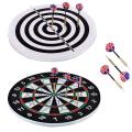 Professional 18 Inch Cork Deluxe Flocked Dart Game with 6 Darts -Multicolor 18 inch Dart Board (Multicolor). 