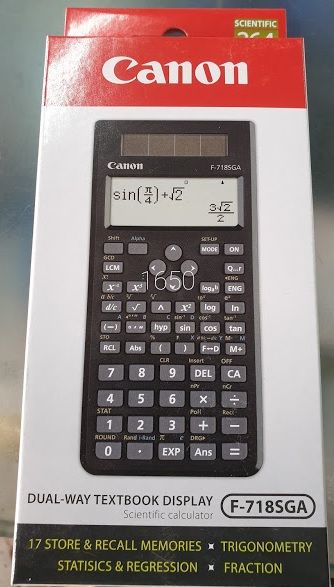 Canon Scientific Calaulator Model No. F-718SGA, Calculator for the students of different level By Mitrata