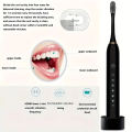X-3 Sonic Electric Toothbrush | 6 Brushing Modes | 42,000 VPM High-Frequency Vibration | IPX7 Waterproof | USB Rechargeable | 4 Replacement Brush Heads. 