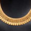24K Plated Necklace With Jhumka Set For Women (Big). 