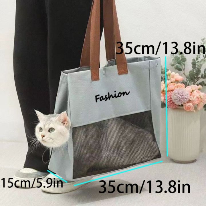 Dog%20Backpack%20Soft%20Canvas%20Cat%20Carrier%20Bag%20Portable%20Breathable%20Pets%20Handbag%20High%20Capacity%20Pet%20Mesh%20Carrier%20Bag%20Cat%20-%20Image%202