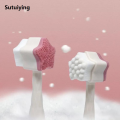 Sutuiying 1pc Facial Cleansing Brush 2 In1, Face Exfoliating Pore Deep Cleansing Luxury Brush, Ultra Fine Soft Bristle Dual Face Wash Brush. 