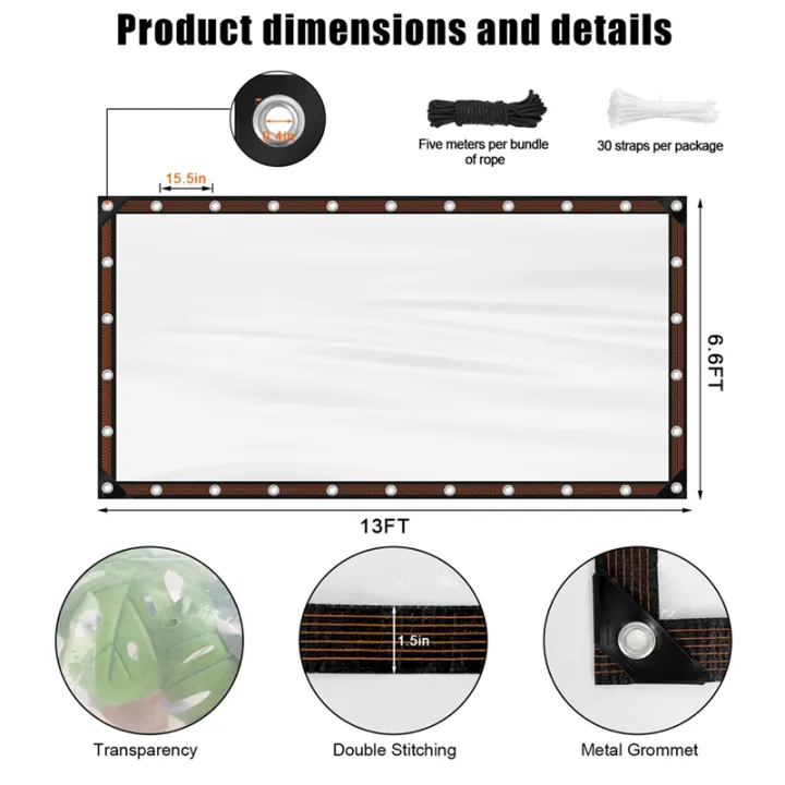 Clear%20Waterproof%20Tarps%20Heavy%20Duty%20Outdoor%20Garden%20Rainproof%20Covering,%20-%20Image%203