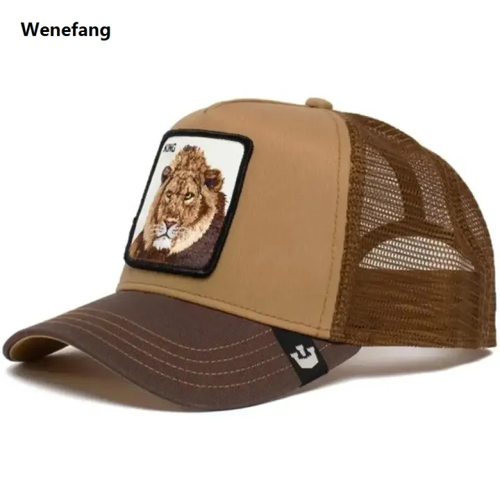 Wenefang%20American%20Style%20Summer%20Animal%20Baseball%20Cap%20For%20Women%20Men%20Sun%20Protection%20New%20style%20Mesh%20Embroidery%20Truck%20Driver%20Black%20Panther%20Wolf%20Hat%20-%20Image%205
