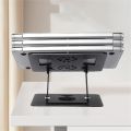 Adjustable 360° Rotaing Portable Foldable Aluminum Alloy Tabletop Laptop Stand with fan. 
