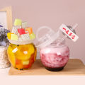 500ml PET Container Kimchi Jar Water Bottle Milk Tea Drinking Cup Portable Bottle Kitchen Water Bottle Home CF8. 