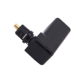 (GGBR)-1Pcs Toslink 90 Degree Optical Audio Cable Adapter Male to Female Right Angle 360 Rotates PC TV DVD Stereo Optical Cable. 