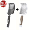 Sutuiying 2pcs Hair Styling Comb Set - Detangling Scalp Massage Brushes Large Curved Design for Quick Drying Suitable for All Hair Types. 