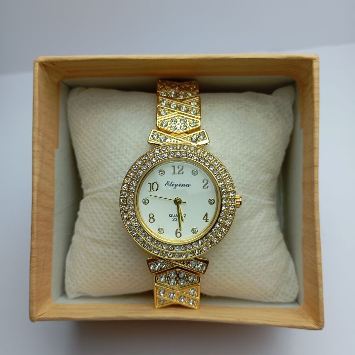 Fashionable Bengal Watch For Women || Stainless Steel Golden Luxury ...