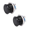 2X Horn Switch Horn Button Push Button Switch For Car 16mm 12V. 