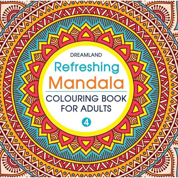 Dreamland Refreshing Mandala Coloring Book for Adults - 4 By KitabKalam