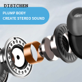 DISICHEN Profesional Anrushide 3.5mm Earphones High Definition Portable In Ear Wired Headset InEar 2025 New Microphone Deep Bass Noise Canceling Headphones For Phone PC. 