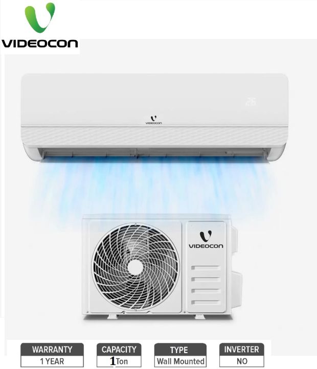 Videocon  KAC-12GHA_N 1ton  Cooling &  Heating Split Wall Mount  Air Conditioner