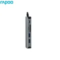 Rapoo USB-C Hub | USB3.0 5Gbps High Speed Docking Station | HDMI-compatible Adapter TF SD Card Reader | USB Type-C Data Transmission Converter. 