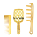 DISICHEN 1-3pcs Profession Detangling Hair Brush Set Professional Barber Comb Scalp Massage Hair Care Golden Salon Air Cushion Hairbrush Bargain price. 