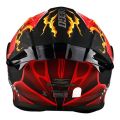 Spyder Spike 2 Neo Fuego Full Face Single Visor Helmet With Night Vision Visor. 