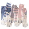 Stripe socks Women's socks Cozy socks Home floor socks Cute socks Cartoon socks Paw socks Girls socks  socks for Sleeping socks Indoor socks Cosy home. 