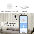 2X ZigBee Human Presence Motion Sensor with Luminance/Distance Detection 5/110/220V Tuya Smart Life Home Automation. 