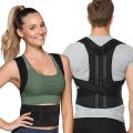 Unisex Magnetic Back Brace Posture Corrector Therapy Shoulder Belt For Lower And Upper Back Pain Relief. 