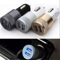 dual port] hi-speed car charger adapter for all mobile devices  android phones, samsung galaxy, xiaomi, oppo, vivo, motorola,gps unit, speakers,etc.. 