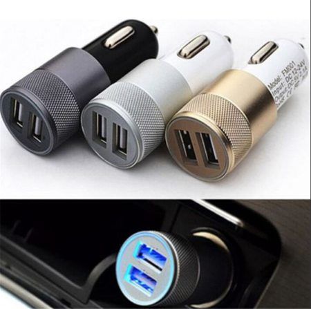 dual port] hi-speed car charger adapter for all mobile devices  android phones, samsung galaxy, xiaomi, oppo, vivo, motorola,gps unit, speakers,etc.
