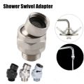 Useful Copper Shower Swivel Ball Adapter Bracket G1/2 Shower Arm Extension Angle Change Adjustable Top Spray Elbow Joint Bathroom Sprinkler Nozzle Accessories. 