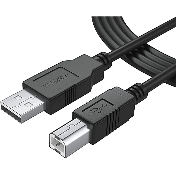 Ancable 3-Feet USB B MIDI Cable for Instruments, Compatible with Piano, Midi Controller, Midi Keyboard, Audio Interface Recording, USB Microphone and More