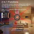 Portable Detachable Dust Collector 2 In 1 Wall Electric Drilling Dust Collector Laser Level Electric Self-mounting Vacuum Sucker Drilling Dust Collector 360° Lasing with 2 Horizontal Bubbles. 