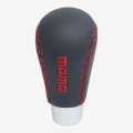 Black/Red Color Momo Leather Gear Knob. 