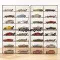 Xujiguanghui Stackable 1:64 Toy Model Cars Display Box 8 Grids Acrylic StLuxury orage Box Dustproof Wall Mounted Display Rack Hotwheels Cars. 