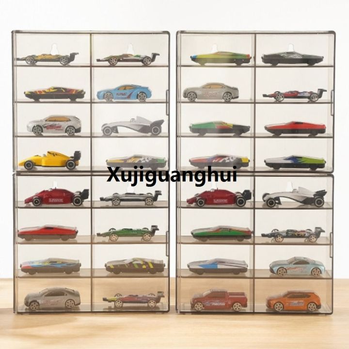 Xujiguanghui%20Stackable%201:64%20Toy%20Model%20Cars%20Display%20Box%208%20Grids%20Acrylic%20StLuxury%20orage%20Box%20Dustproof%20Wall%20Mounted%20Display%20Rack%20Hotwheels%20Cars%20-%20Image%204