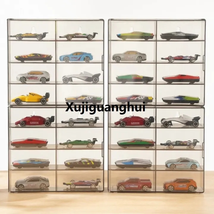 Xujiguanghui%20Stackable%201:64%20Toy%20Model%20Cars%20Display%20Box%208%20Grids%20Acrylic%20StLuxury%20orage%20Box%20Dustproof%20Wall%20Mounted%20Display%20Rack%20Hotwheels%20Cars%20-%20Image%204