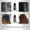 500ml Organic Natural Fast Hair Dye Black Shampoo Plant Essence Black Hair Color Dye Shampoo For Cover Gray White Hair. 