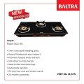 BALTRA Gas Stove | Jasper | BGS 193 | 7mm rose gold beeding glass | Heavy flameguard pan support | Premium forged brass burners | Including 1 jumbo burner | SS knobs & SS legs | Automatic ignition | SS drip tray & and brass nozzle |  24 months warranty. 