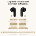 YX28 Bluetooth 5.4 Wireless Earphones LCD Color Screen ENC Active Noise Cancelling TWS Sports Earbuds 16 National Languages. 