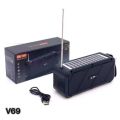 LP-V69 Solar Powered Mini Bluetooth Speaker with FM Radio – Portable Wireless Stereo Woofer, USB/TF/AUX Support, 5W Output. 