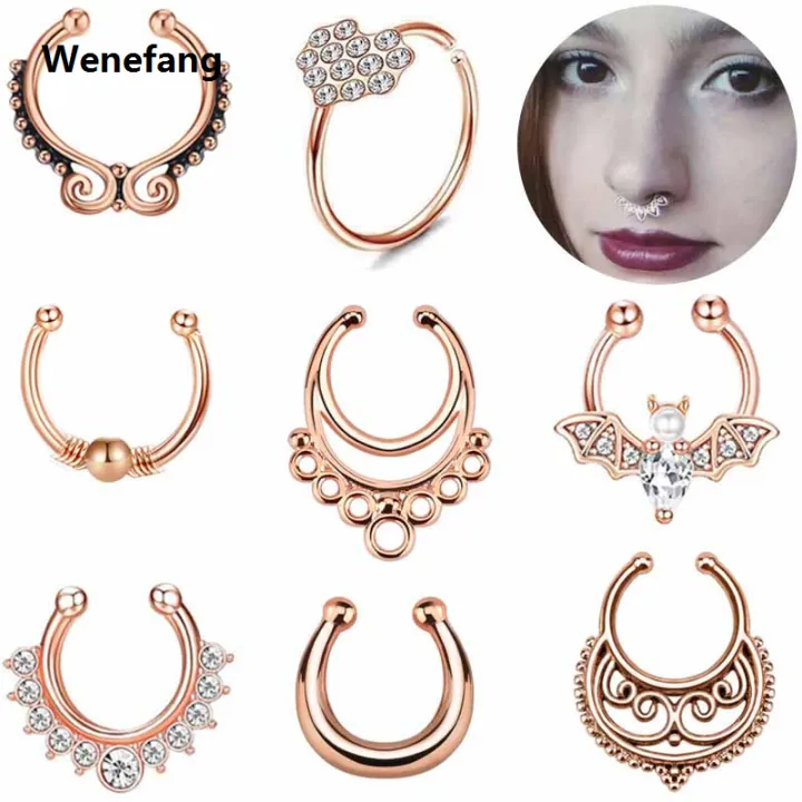 Wenefang%201PCS%20Bat%20Nose%20Ring%20Septum%20Jewelry%20Non%20Piercing%20C%20shape%20Nose%20Ring%20Septum%20Cuff%20Earring%20Rook%20Faux%20Nose%20Piercing%20Clip%20On%202023%20-%20Image%203