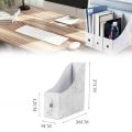 Sojhoop Sturdy Cardboard Magazine Holder Waterproof Magazine Storage Box Book Bins Desk File Holder Organizer. 