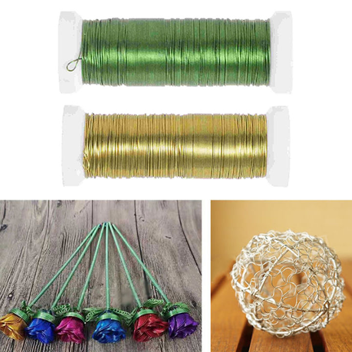 Crafts Wires Florist Flower Wire Stems DIY Flower Stem Wires Floral Arrangement Iron Wires Demoo