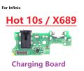 For Infinix Hot 10s X689 USB Dock Charger Port Plug Headphone Audio Jack Microphone Flex Cable Charging Board For hot10s  Replacement Parts. 