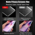 3Pcs Matte Ceramic Privacy Screen Protector for Samsung Galaxy S21 S20 S22 S23 S24 Ultra Note 20 10 S8 S9 S10 Plus Anti Spy Film. 