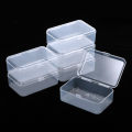 Plastic storage box Organized Transparent Plastic Transparent display case Multipurpose Square  square box for Home organization Jewelry display Craft storage Office supplies Travel storage. 