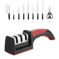 4 Stage Knife Sharpener Manual Kitchen Knife Sharpening Tool For All Knives. 