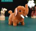 Electric Plush Toy Walking Sounding Moving Velvet Cartoon Elephant Toy For Boys Girls Electronic Pets. 